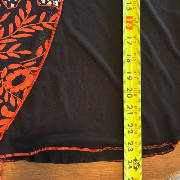 Parsley and sage mixed pattern boho artsy tunic, medium - Picture 6 of 8